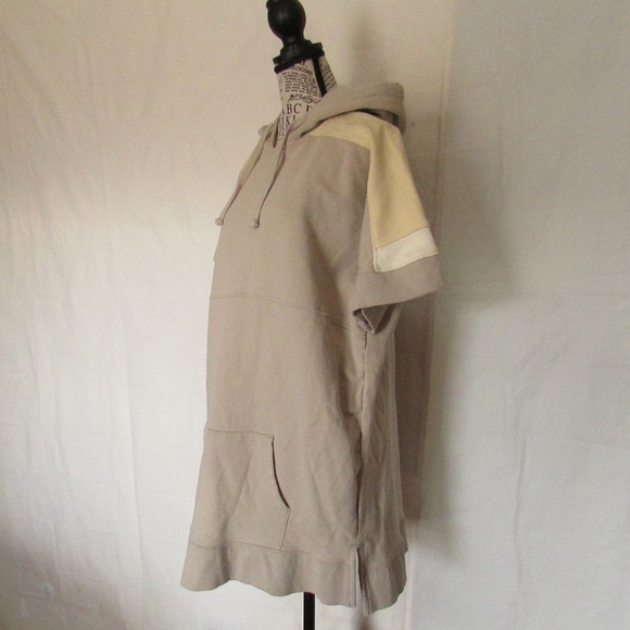 Women's Oversized Beige Hoodie - Picture 3 of 5